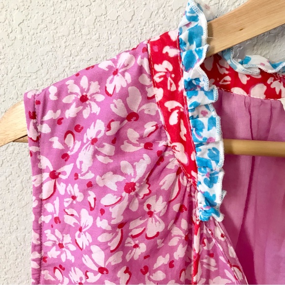 Roller Rabbit Vinca Jaden Silk Blend Top Size XL Sleeveless Mixed Floral Print - Picture 3 of 7